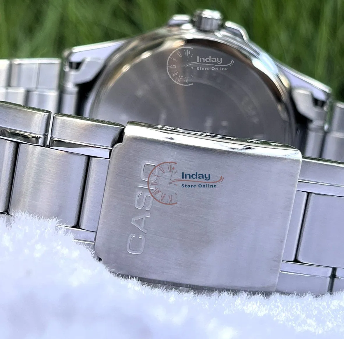 Casio Fashion Men's Watch MTP-1381D-1A  Stainless Steel Band Mineral Glass