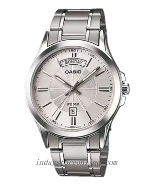 Casio Fashion Men's Watch MTP-1381D-7A Stainless Steel Band Mineral Glass