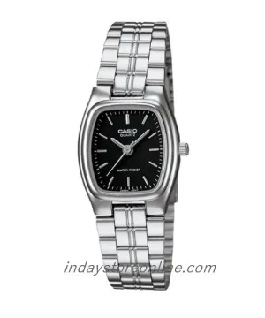 Casio Fashion Women's Watch LTP-1169D-1A Silver/Black Stainless Steel Band