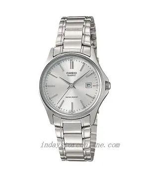Casio Fashion Women's Watch LTP-1183A-7A Silver Stainless Steel Band Triple-fold Clasp Mineral Glass