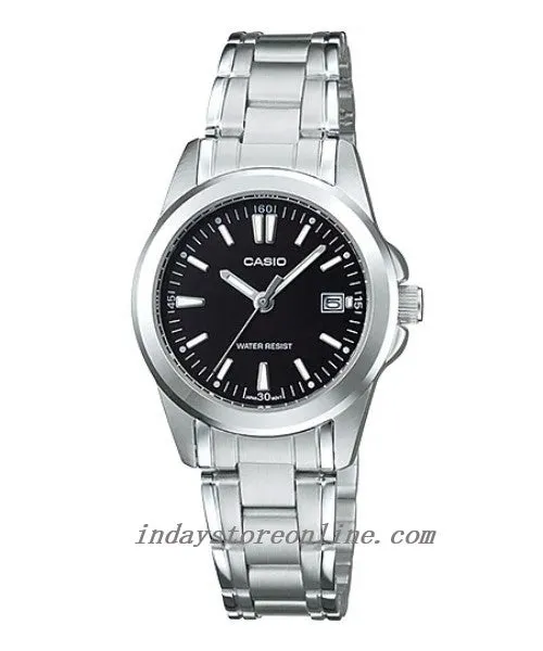 Casio Fashion Women's Watch LTP-1215A-1A2 Silver Stainless Steel Band Mineral Glass