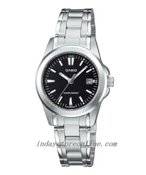Casio Fashion Women's Watch LTP-1215A-1A2 Silver Stainless Steel Band Mineral Glass