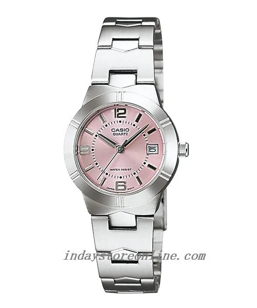 Casio Fashion Women's Watch LTP-1241D-4A Silver Stainless Steel Band Mineral Glass