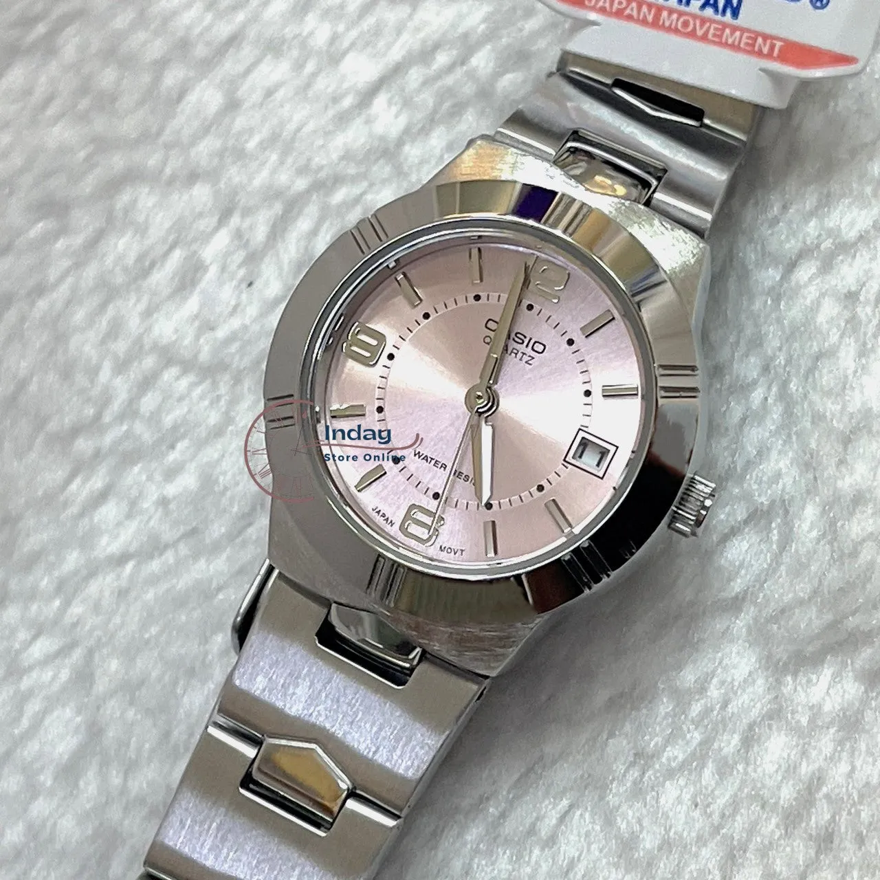 Casio Fashion Women's Watch LTP-1241D-4A Silver Stainless Steel Band Mineral Glass
