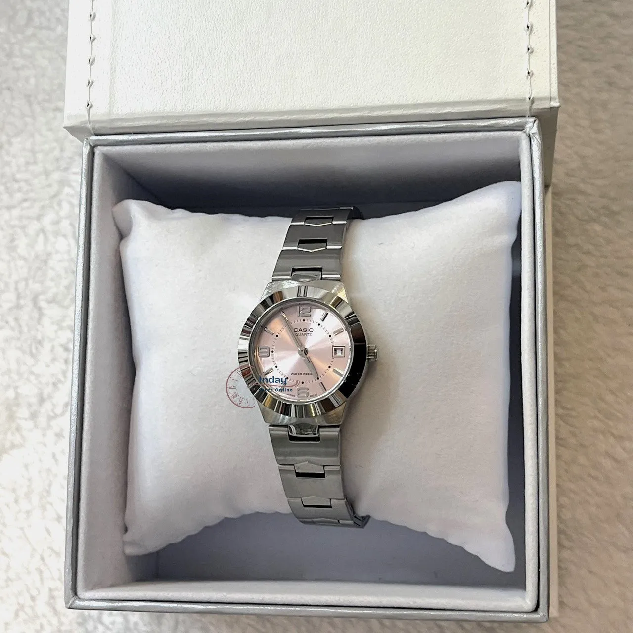 Casio Fashion Women's Watch LTP-1241D-4A Silver Stainless Steel Band Mineral Glass