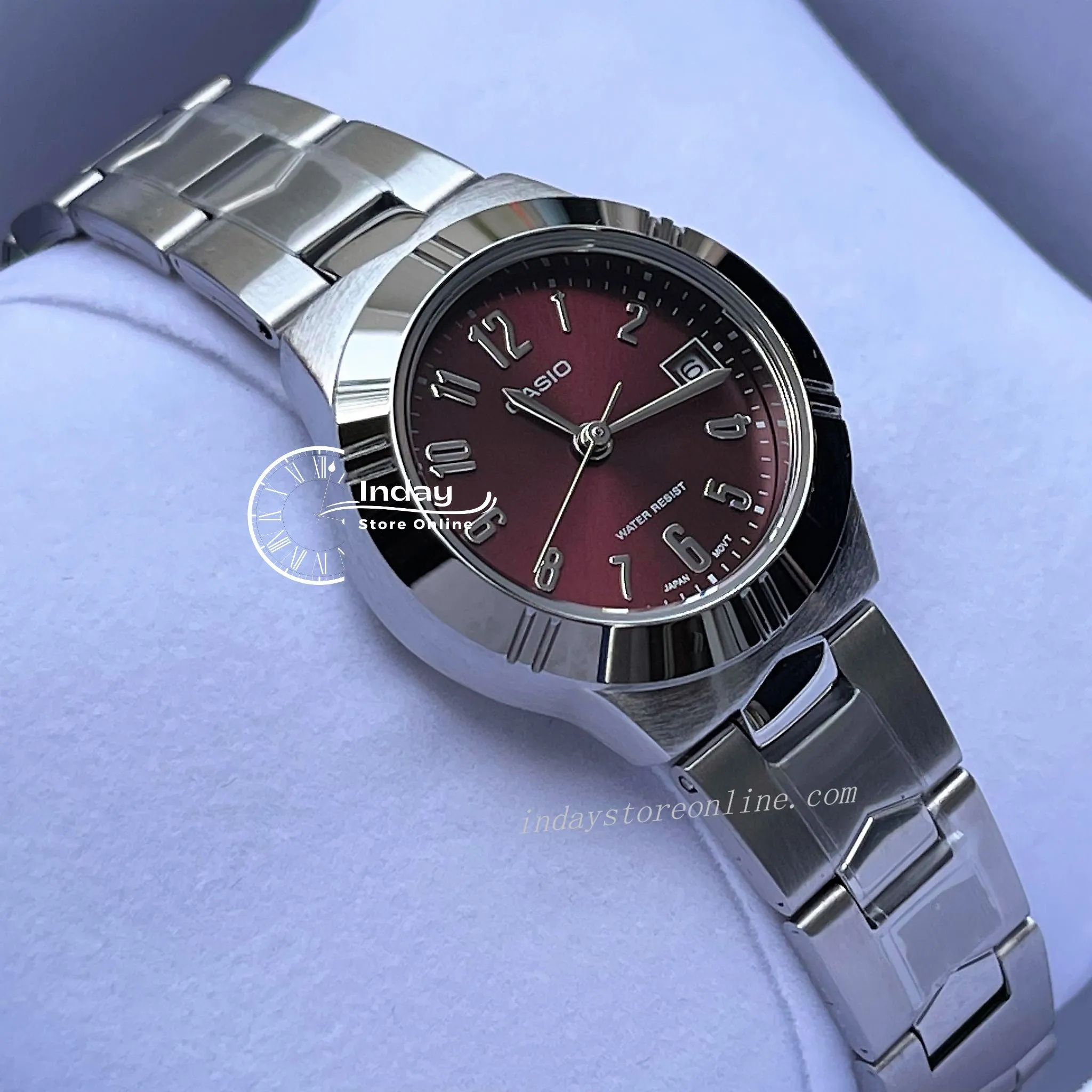 Casio Fashion Women's Watch LTP-1241D-4A2 Silver Stainless Steel Band Mineral Glass