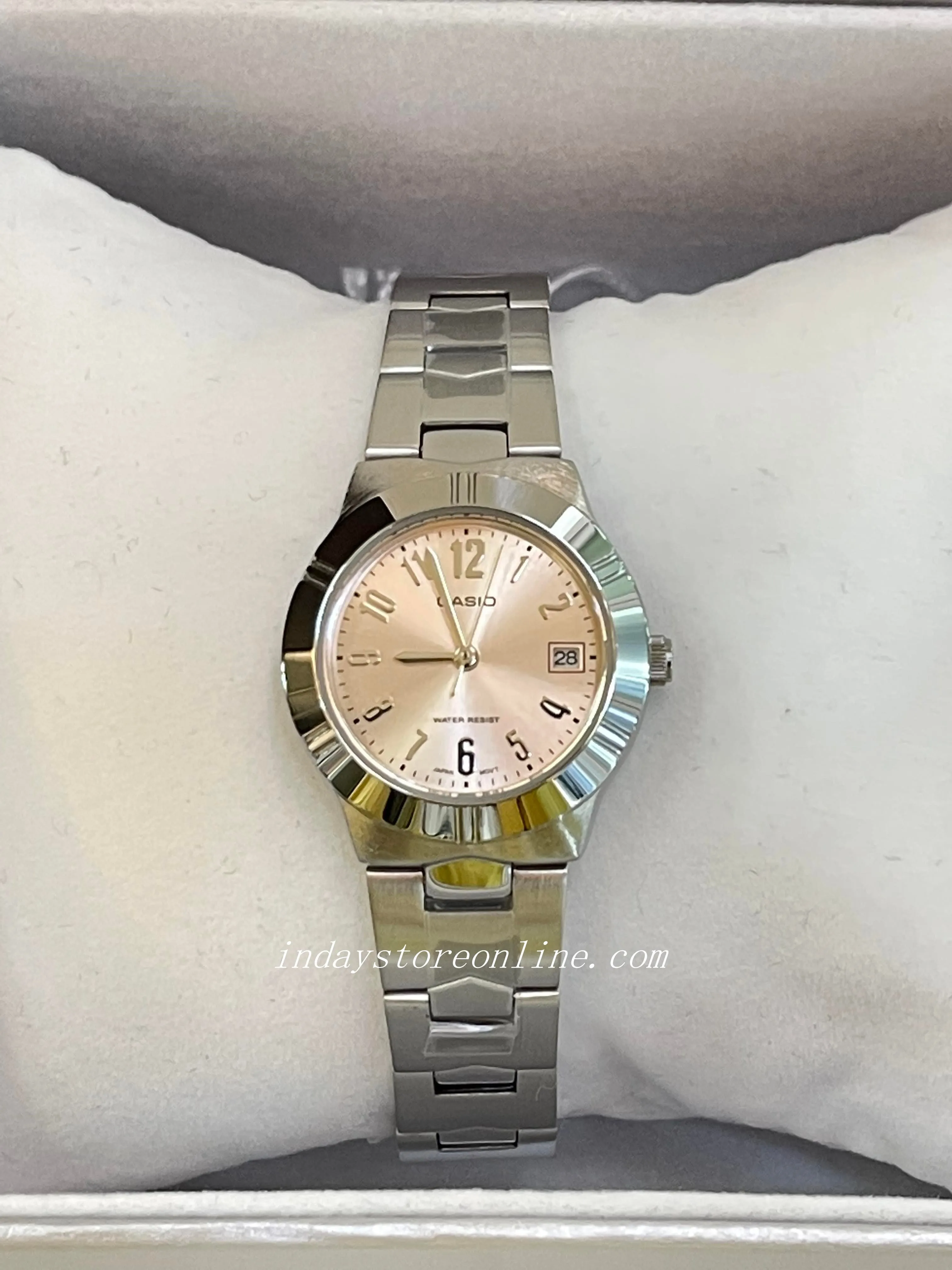 Casio Fashion Women's Watch LTP-1241D-4A3  Silver Stainless Steel Band Mineral Glass