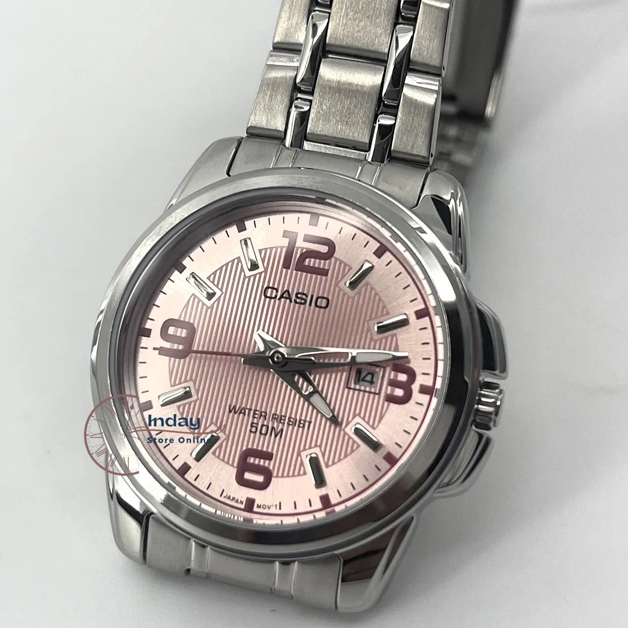 Casio Fashion Women's Watch LTP-1314D-5A Silver Stainless Steel Band Mineral Glass