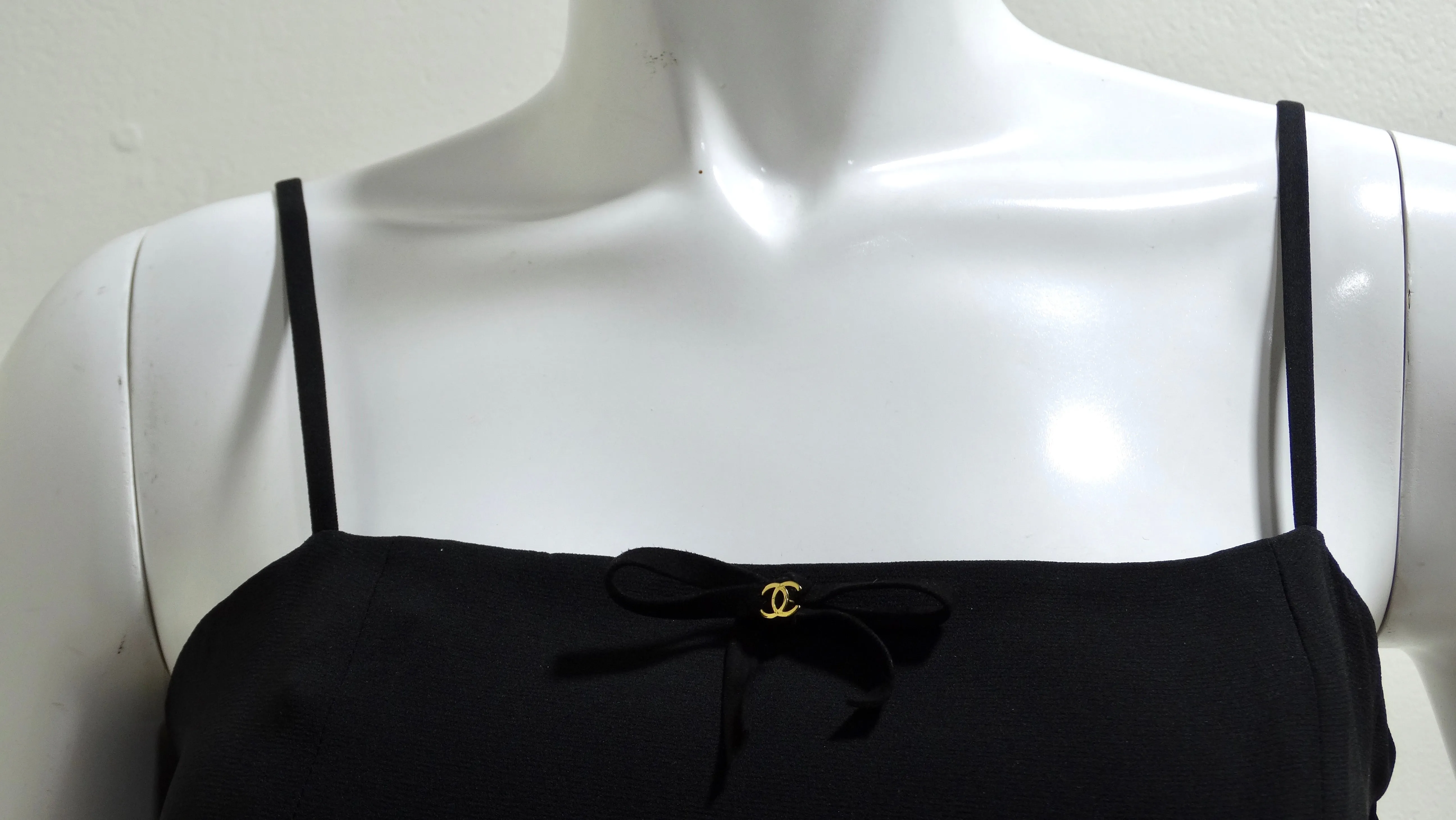 Chanel Black Cami Crop-Top