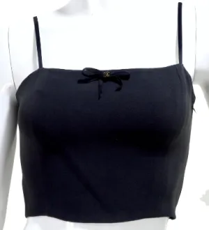 Chanel Black Cami Crop-Top