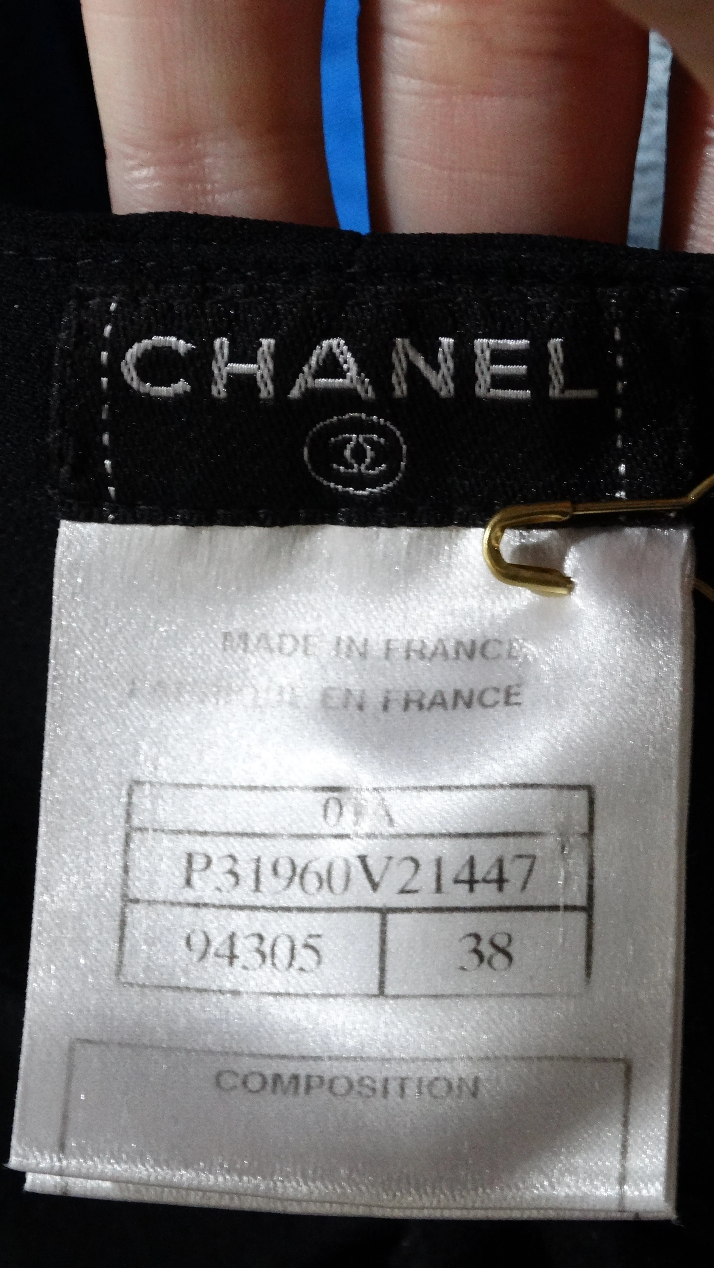 Chanel Black Cami Crop-Top
