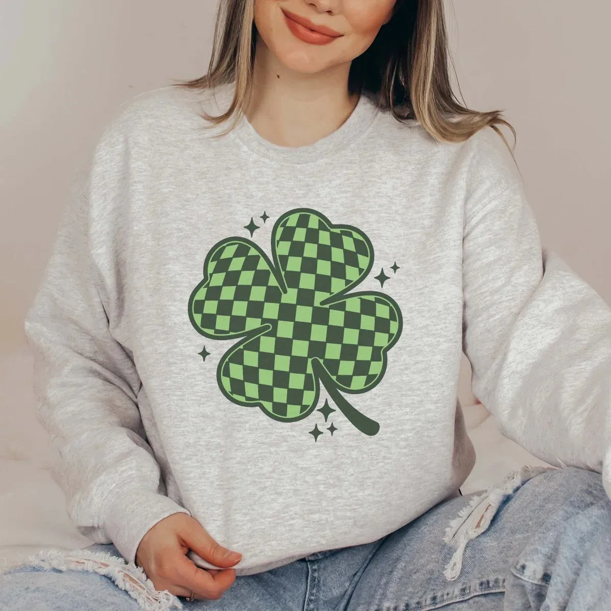 Checkered Clover Sweatshirt