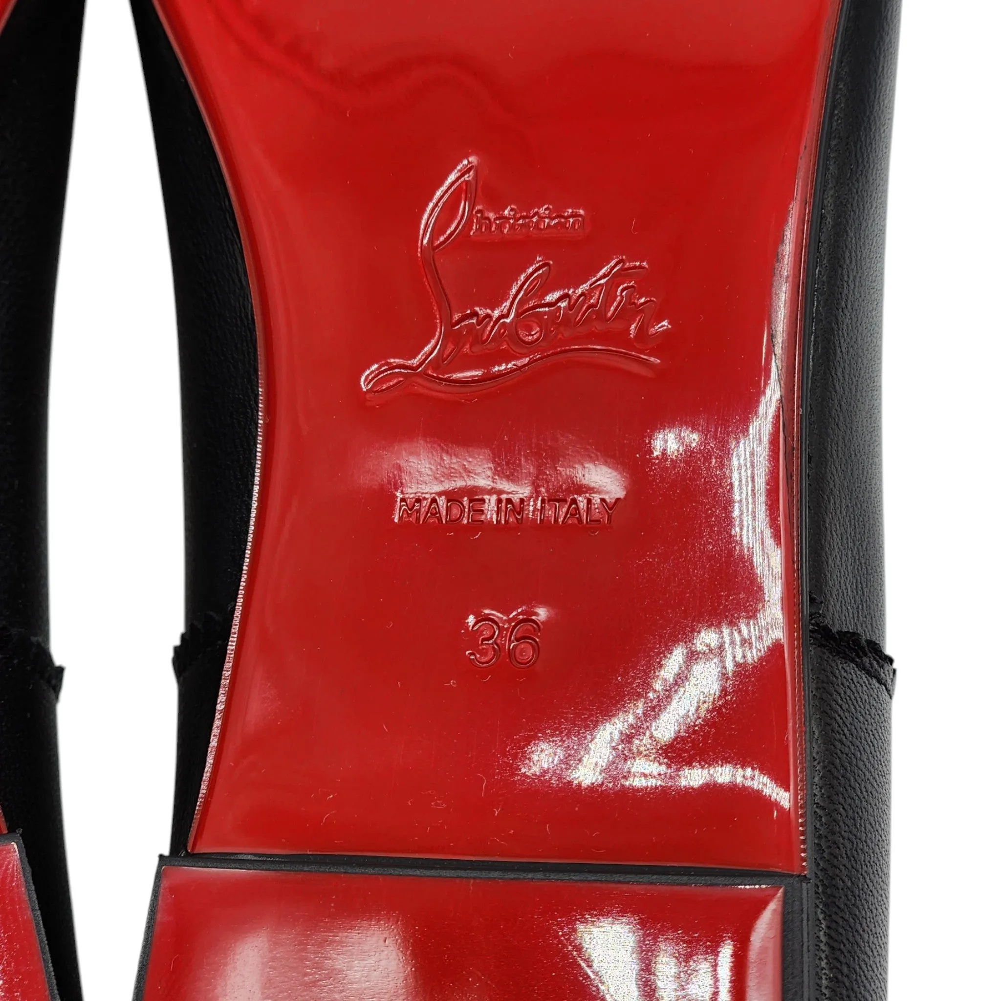 Christian Louboutin Mamadrague Ballet Flats - Leather - Black 36