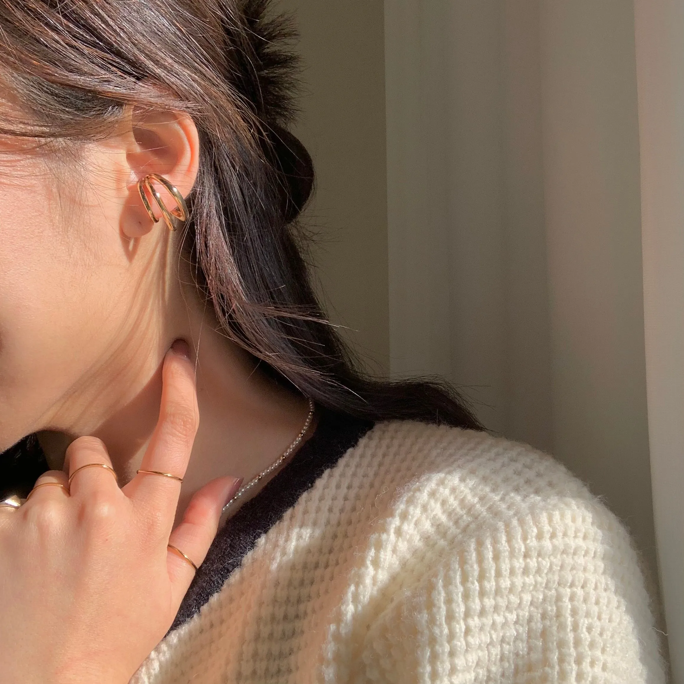 Chunky Triple Ear Cuff