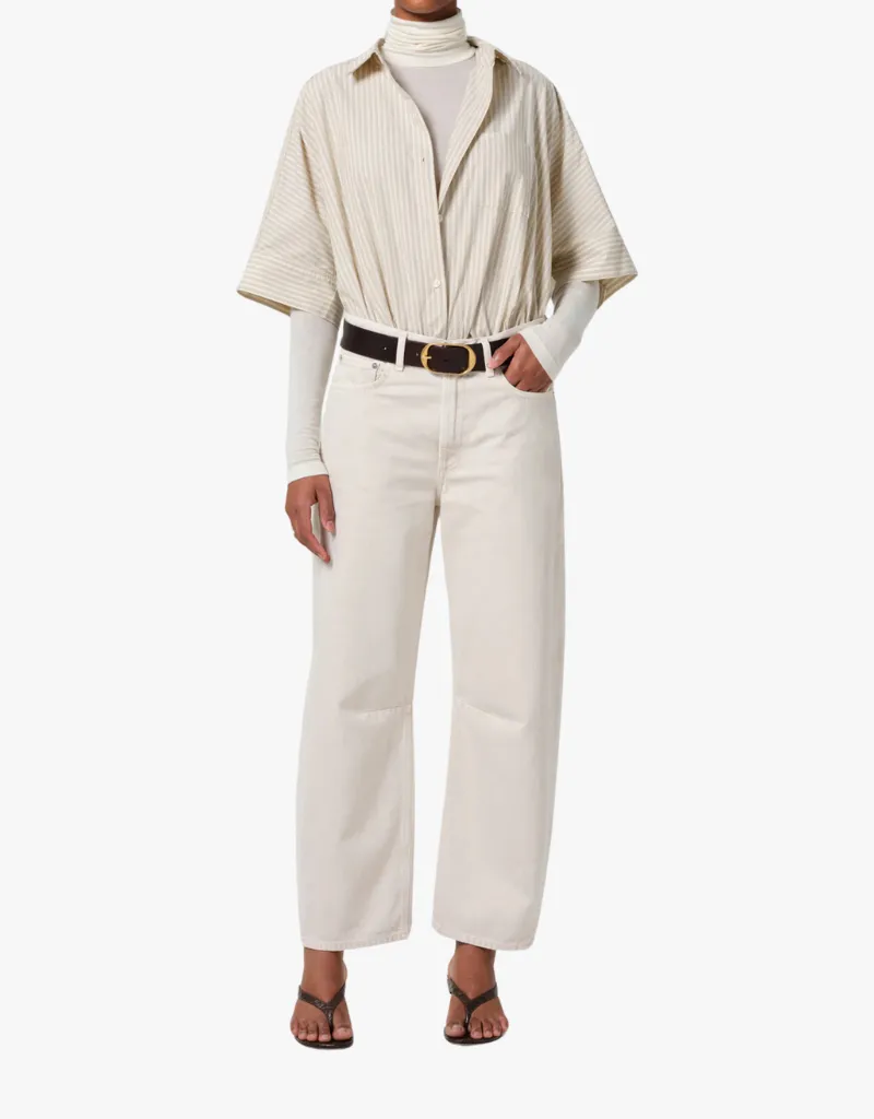 Citizens of Humanity Claire Origami Shirt in Ciro Stripe