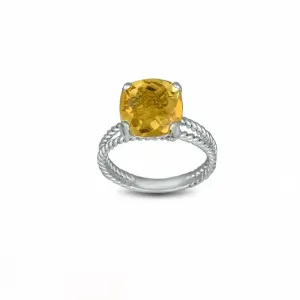 Citrine Fashion Ring in Sterling Silver