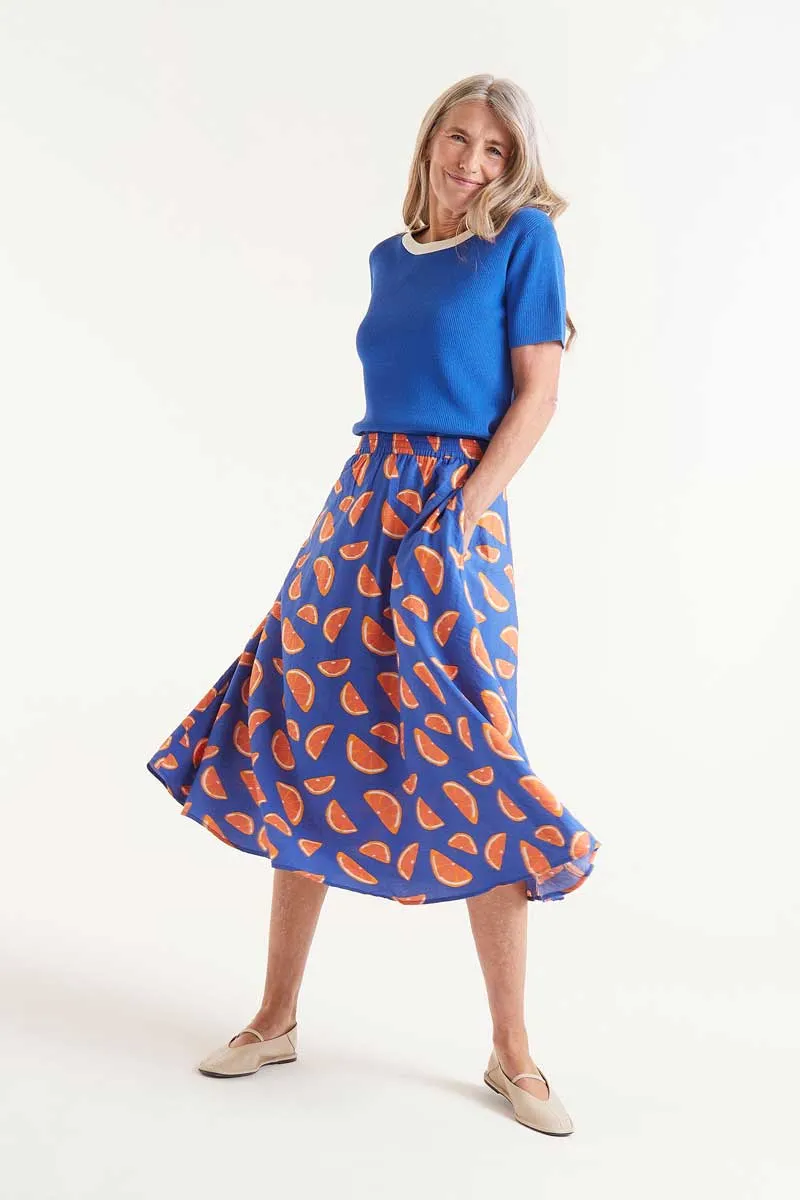 Citrus Print Skirt