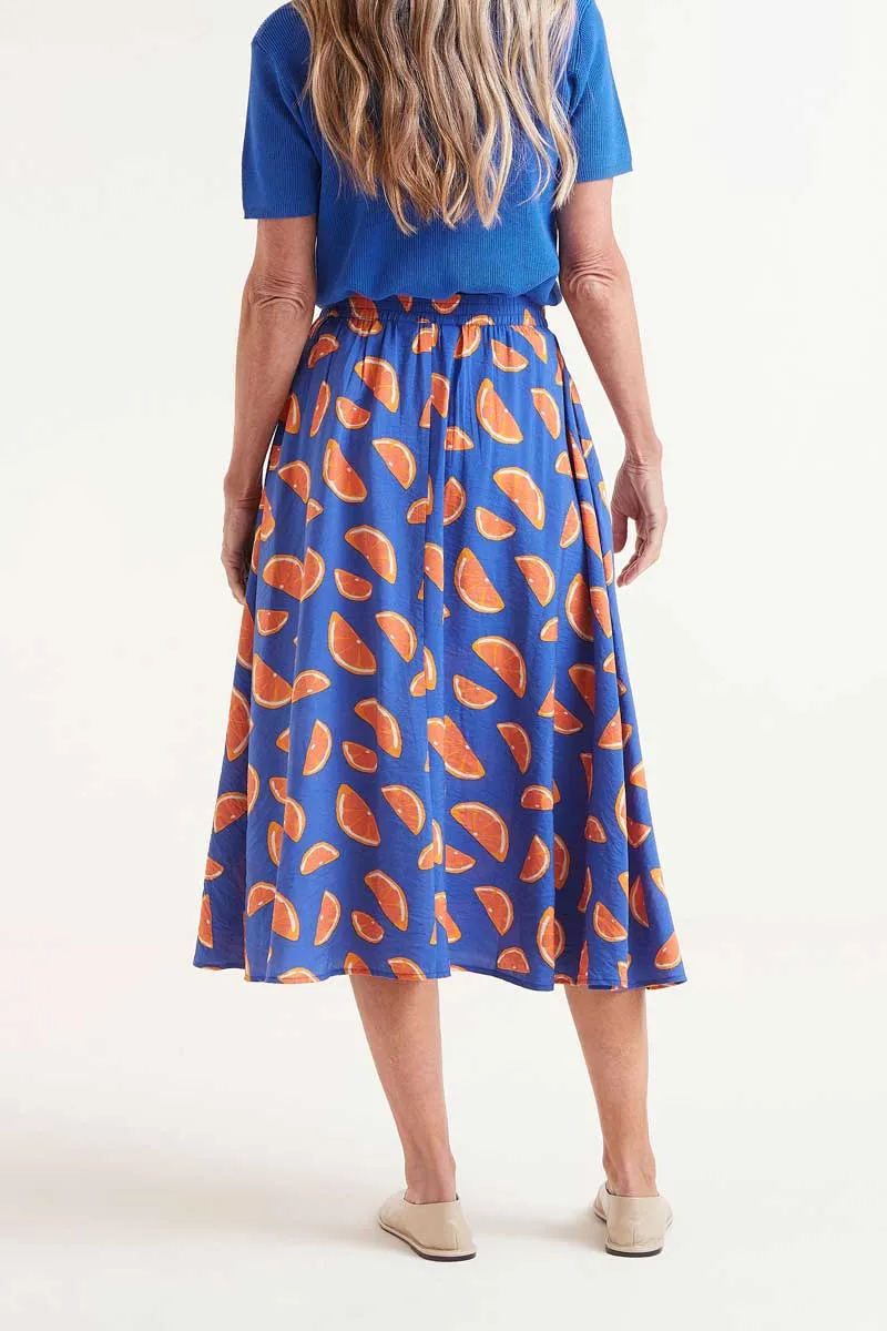Citrus Print Skirt