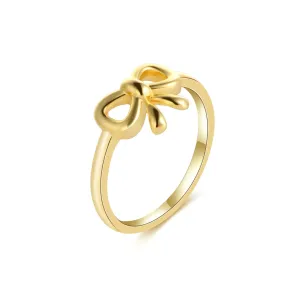 Classic Gold Bow Ring Coquette Charm Ring