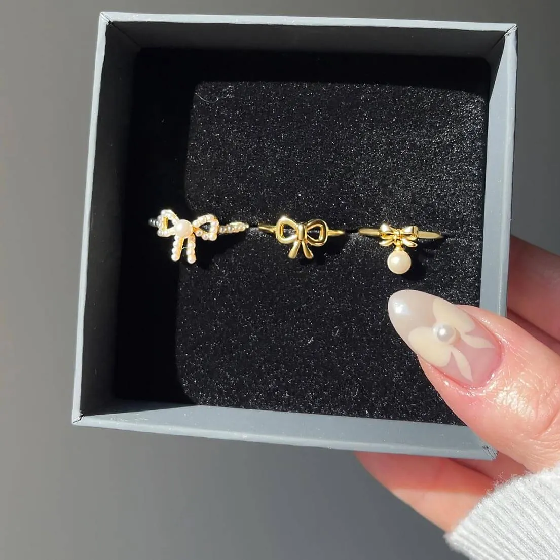 Classic Gold Bow Ring Coquette Charm Ring