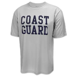 Coast Guard Block Performance T-Shirt (Silver)