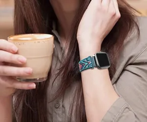 Color Block Elastic Watchband