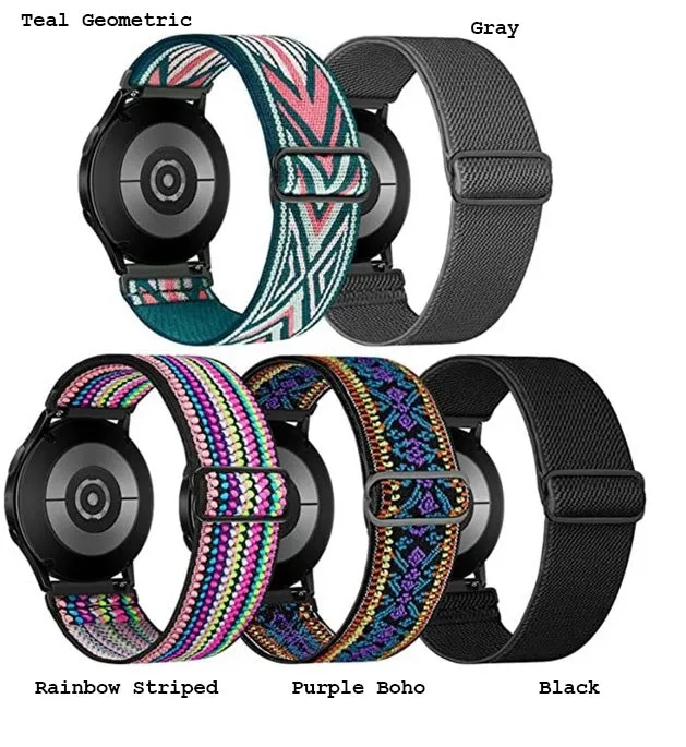 Color Block Elastic Watchband