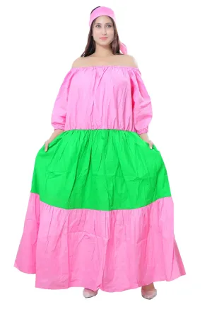 Color Block Maxi Dress
