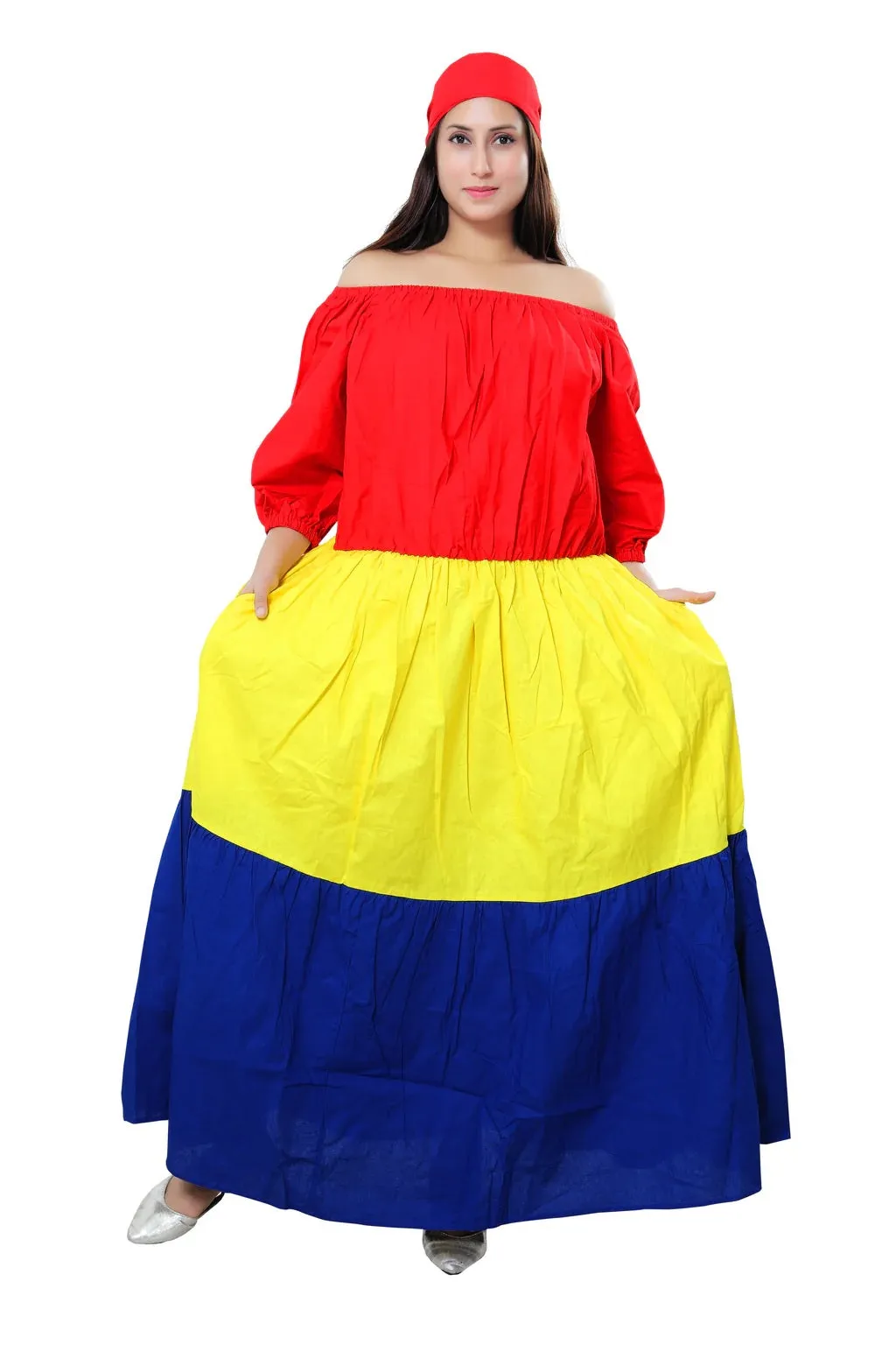 Color Block Maxi Dress