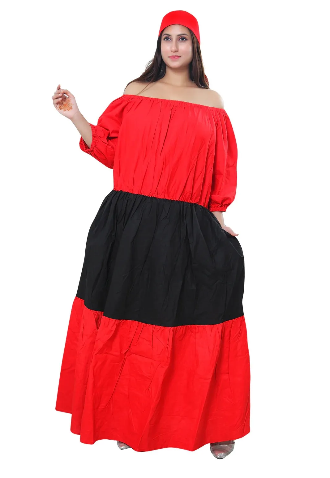 Color Block Maxi Dress