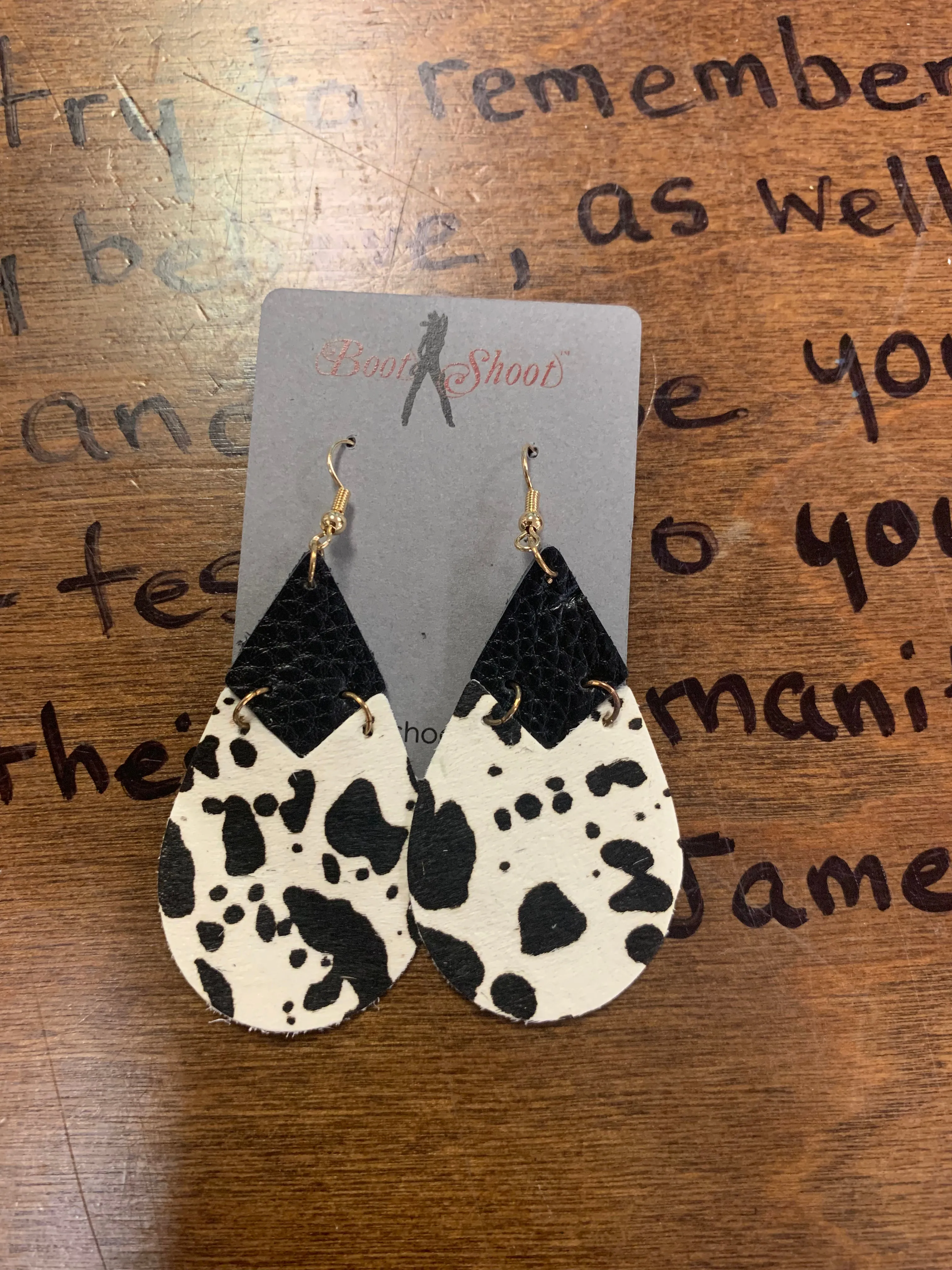 Cow Print Earrings
