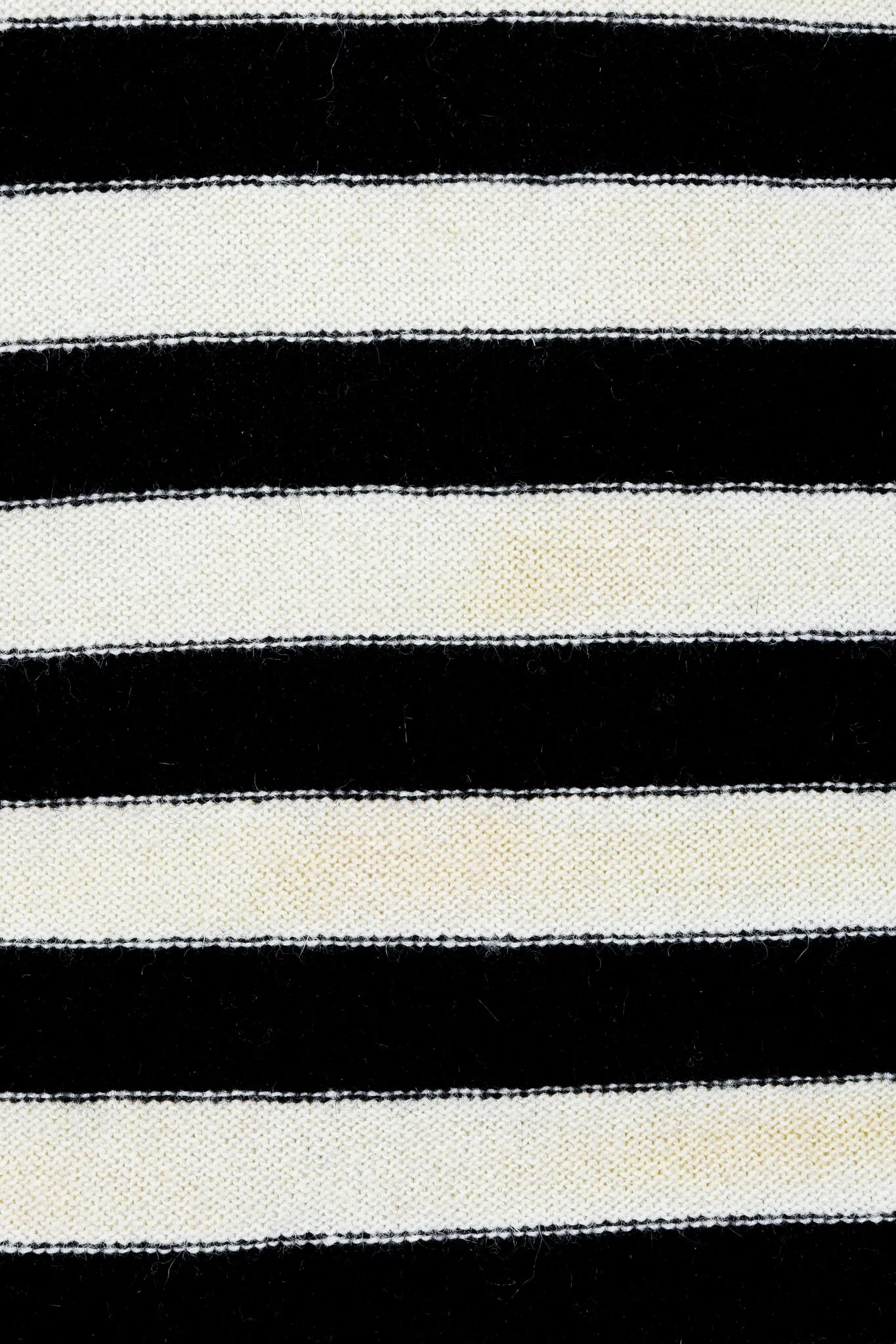 Cream Stripe Knit Boyfriend Wrap Sweater