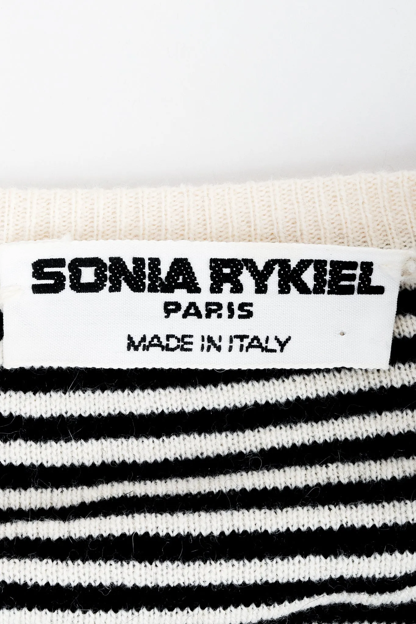 Cream Stripe Knit Boyfriend Wrap Sweater