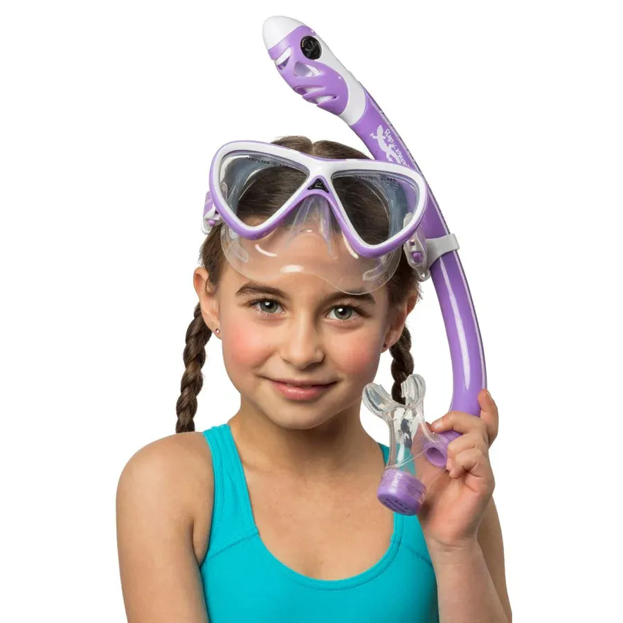 Cressi Pegaso & Iguana Dry Jr Mask & Snorkel Combo