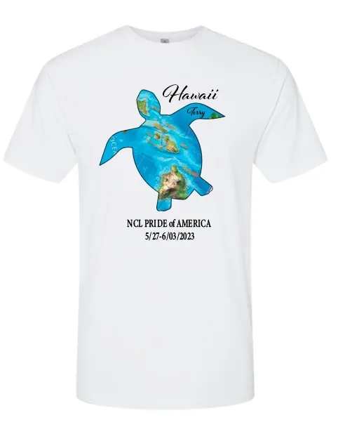 Cruise Hawaii Tanks and Tees Sea turtle design