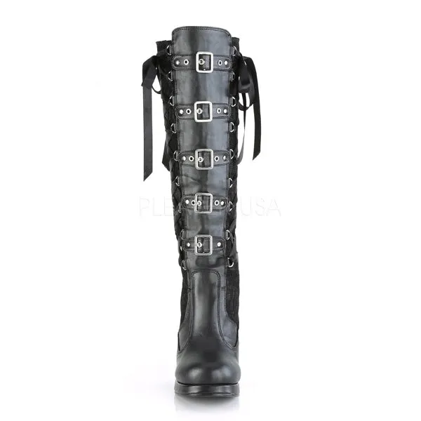CRYPTO-106  Black Vegan Leather-Lace