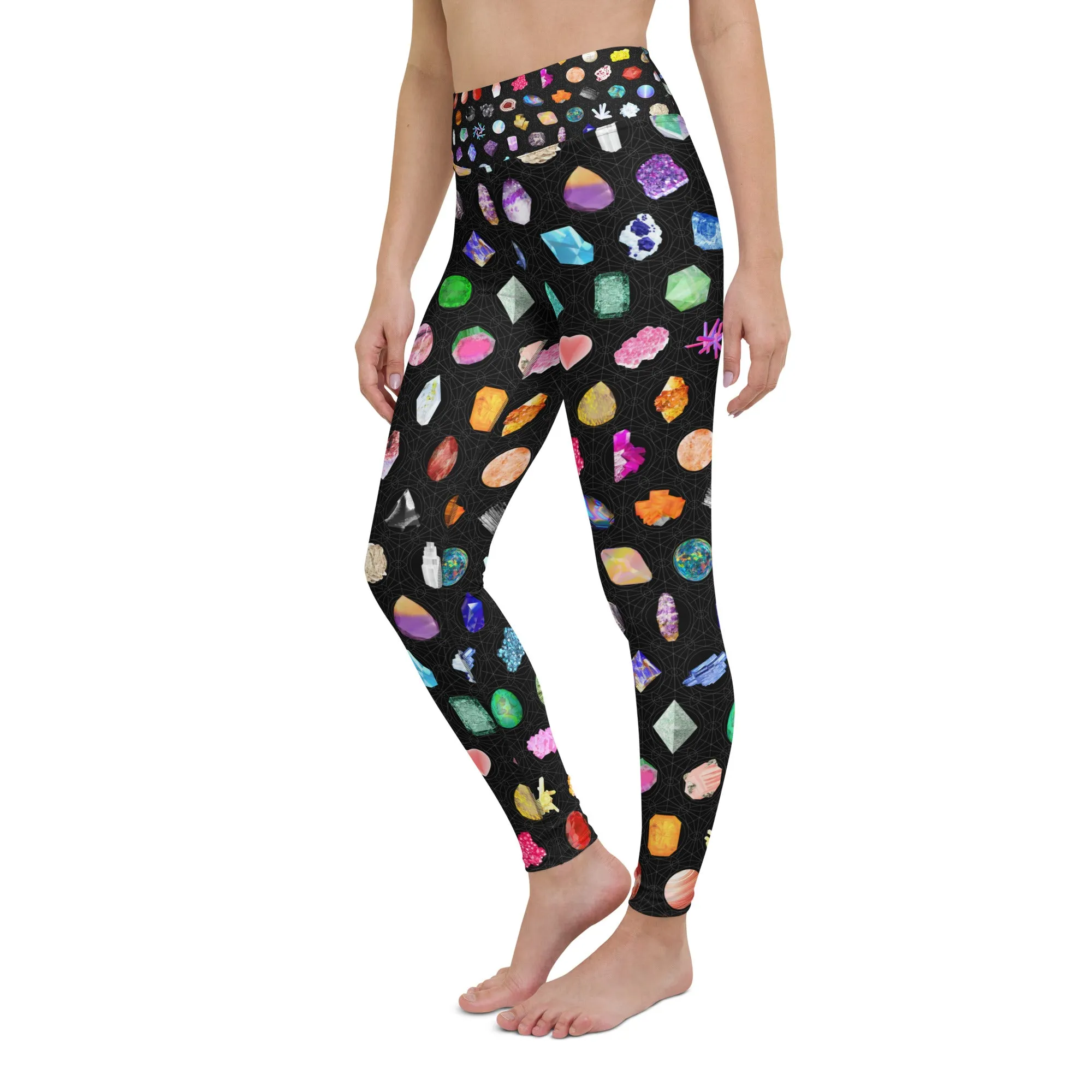 Crystal Grid Yoga Leggings