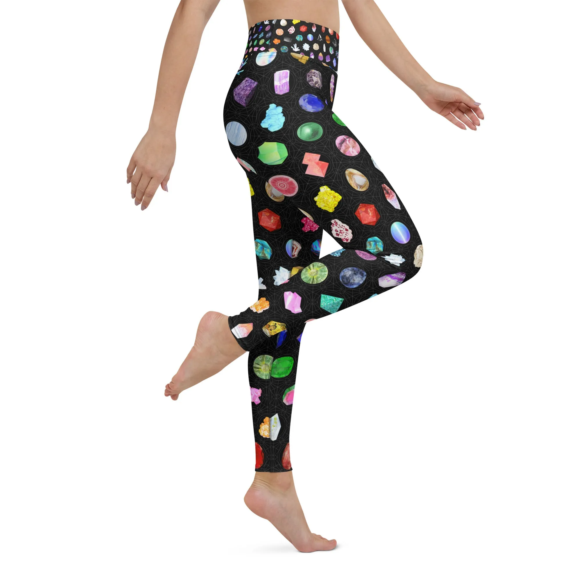 Crystal Grid Yoga Leggings