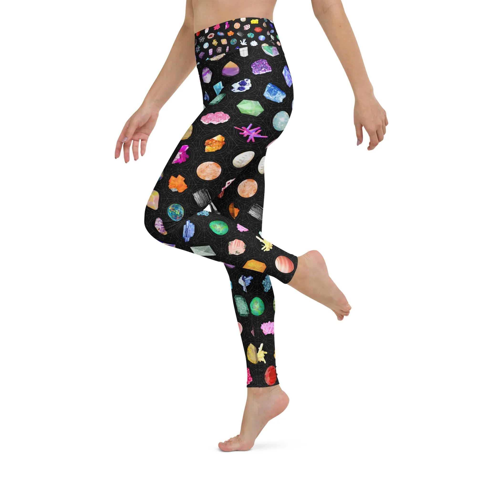Crystal Grid Yoga Leggings