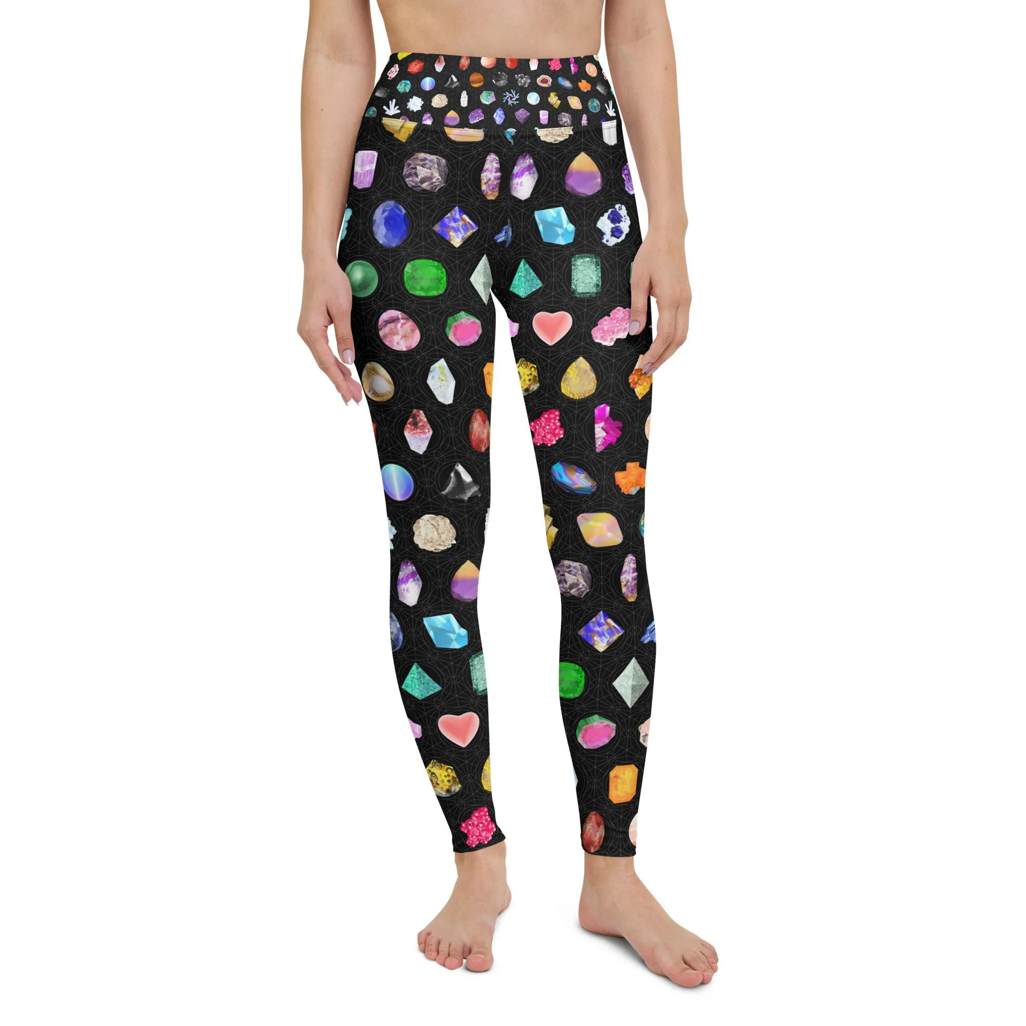 Crystal Grid Yoga Leggings