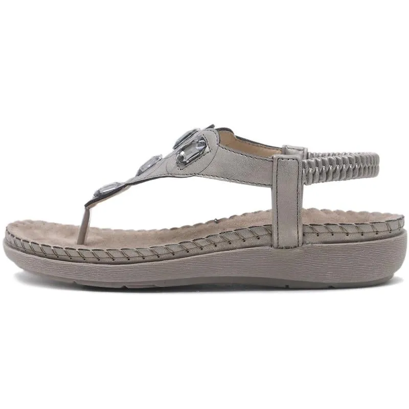 Crystal Sandal Shoes Summer Footwear Beach Flip Flops Shoes