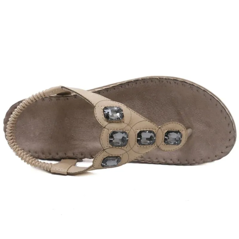 Crystal Sandal Shoes Summer Footwear Beach Flip Flops Shoes