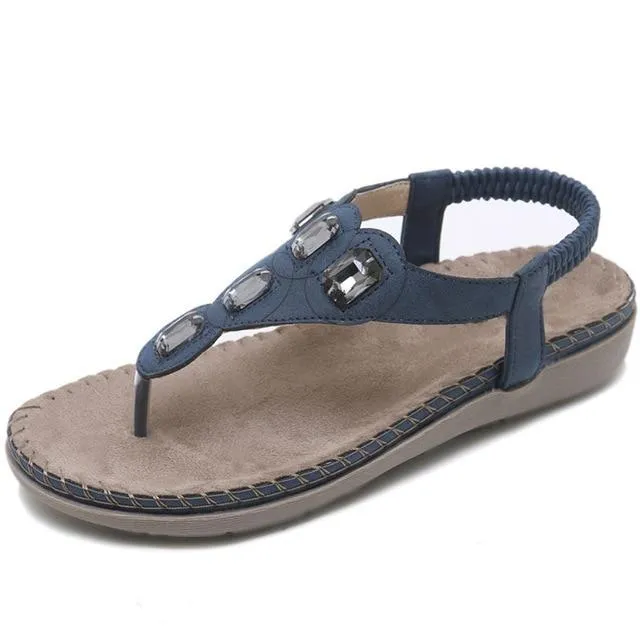 Crystal Sandal Shoes Summer Footwear Beach Flip Flops Shoes