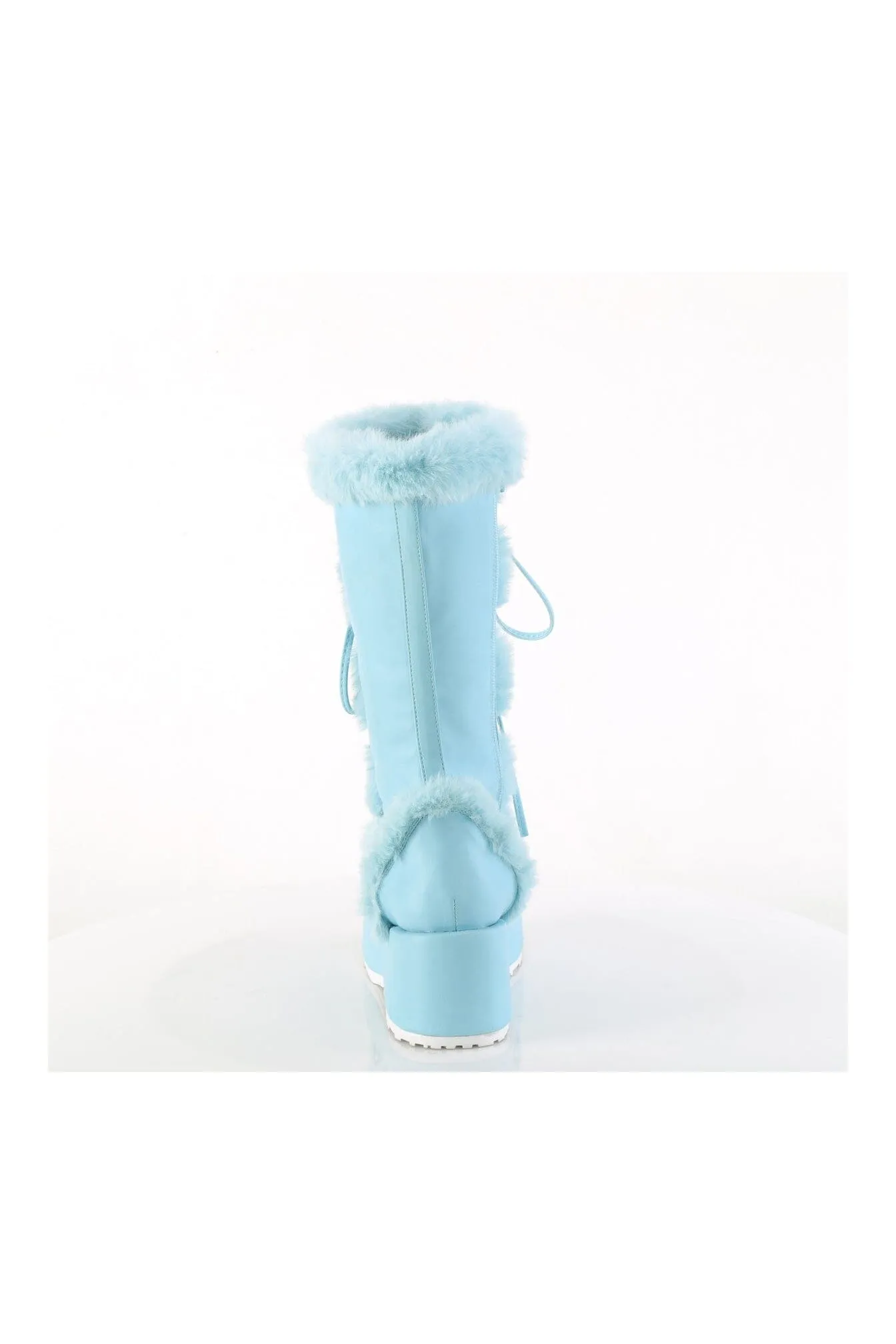 CUBBY-311 Blue Vegan Leather Knee Boot