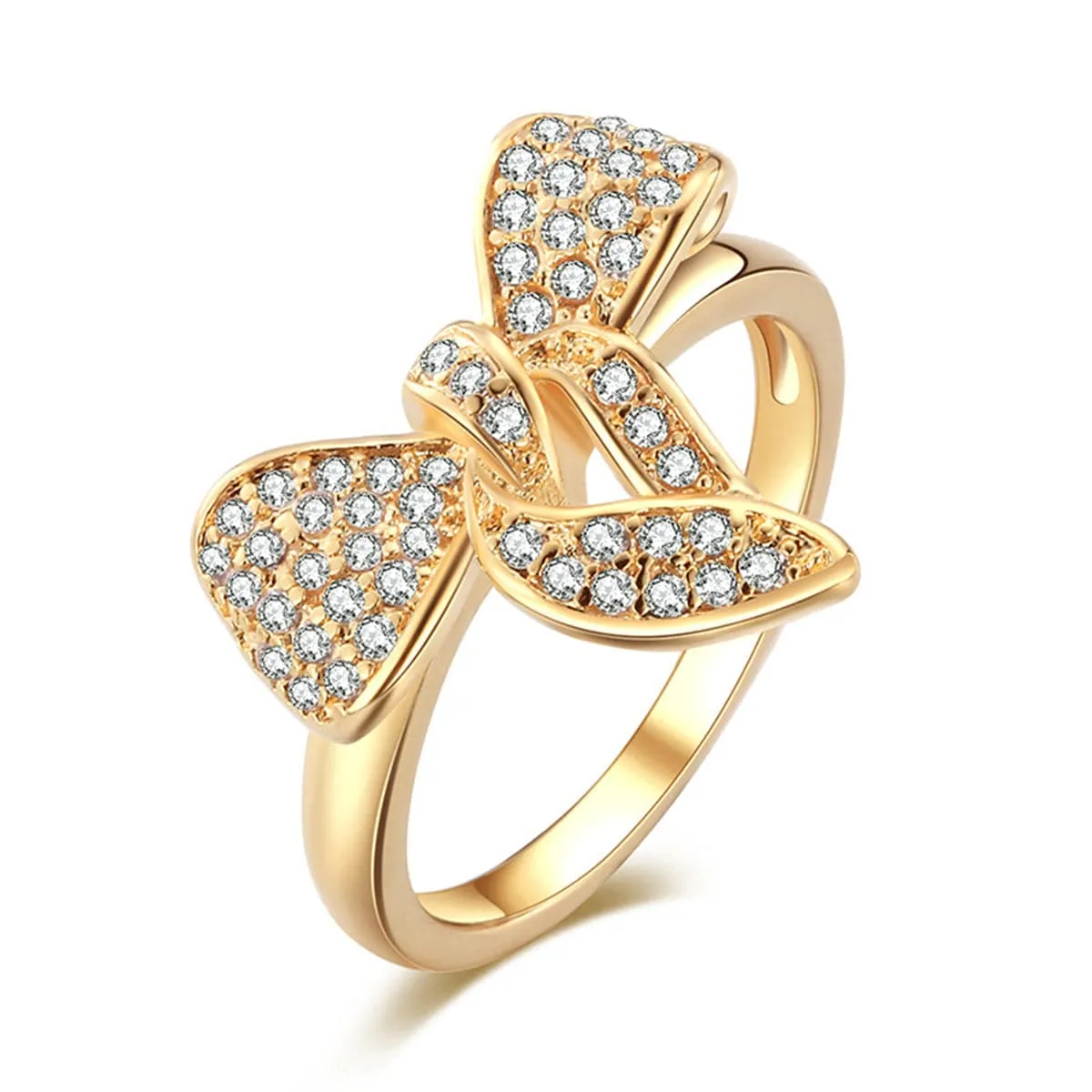 Cubic Zirconia Bow Ring