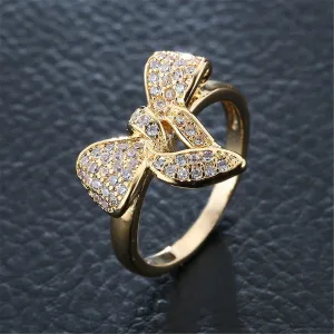 Cubic Zirconia Bow Ring