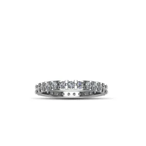 Cubic Zirconia Fashion Eternity Ring in Sterling Silver