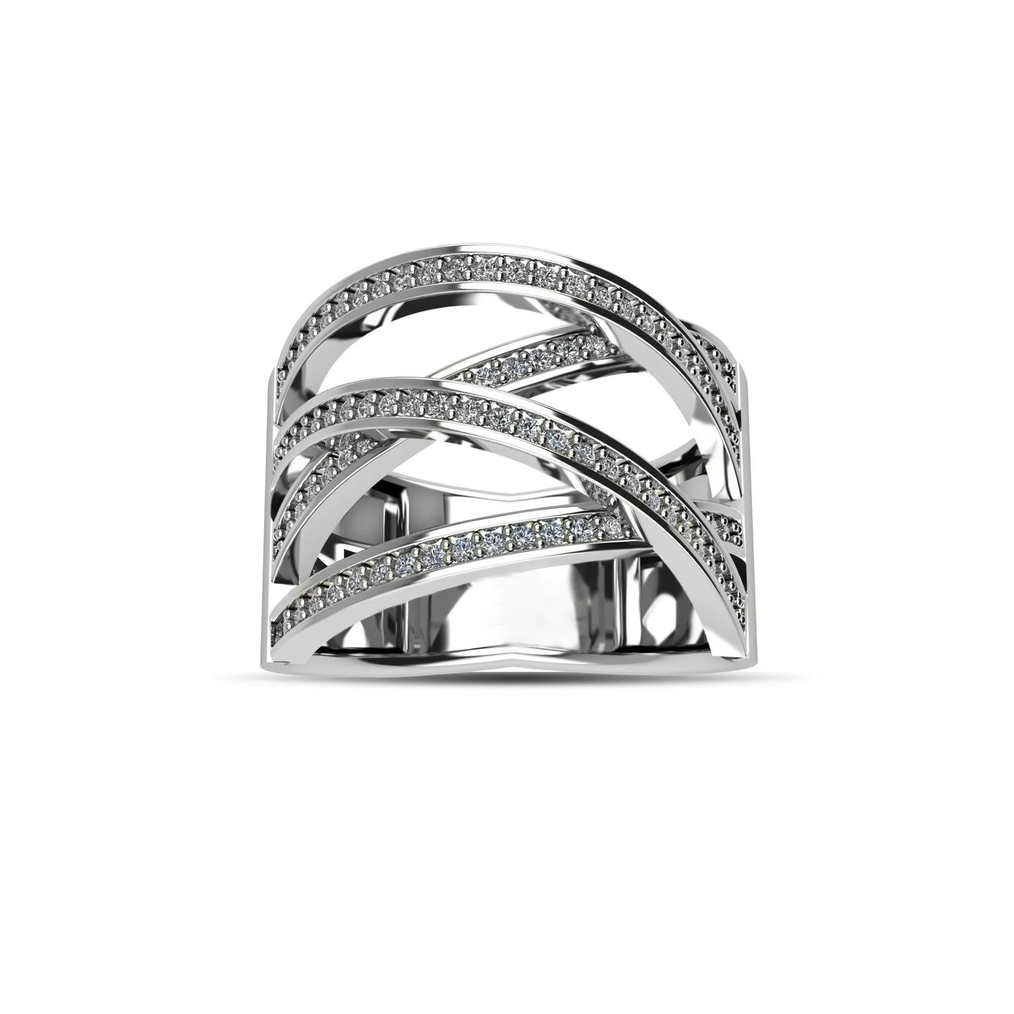 Cubic Zirconia Fashion Ring in Sterling Silver
