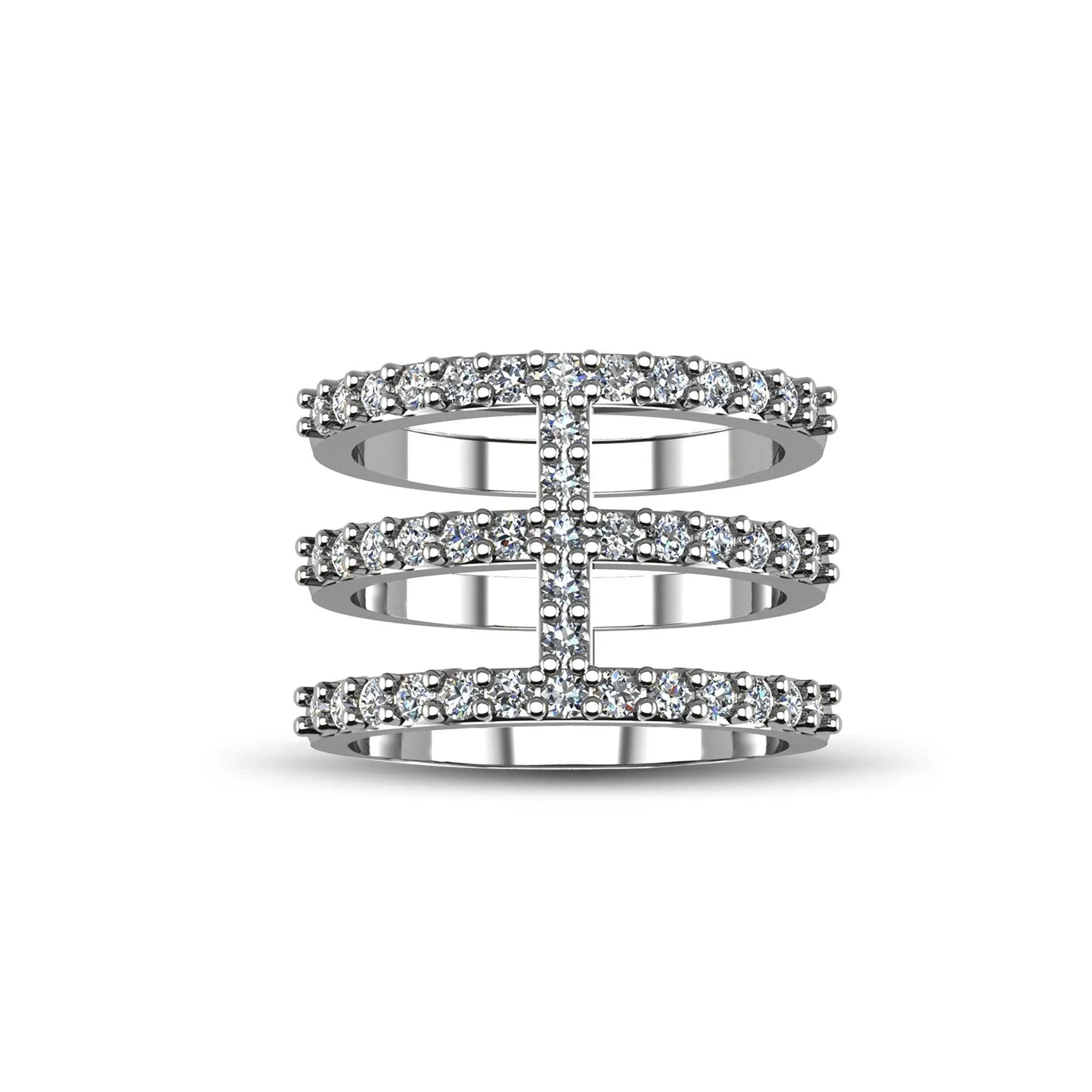 Cubic Zirconia Fashion Ring in Sterling Silver