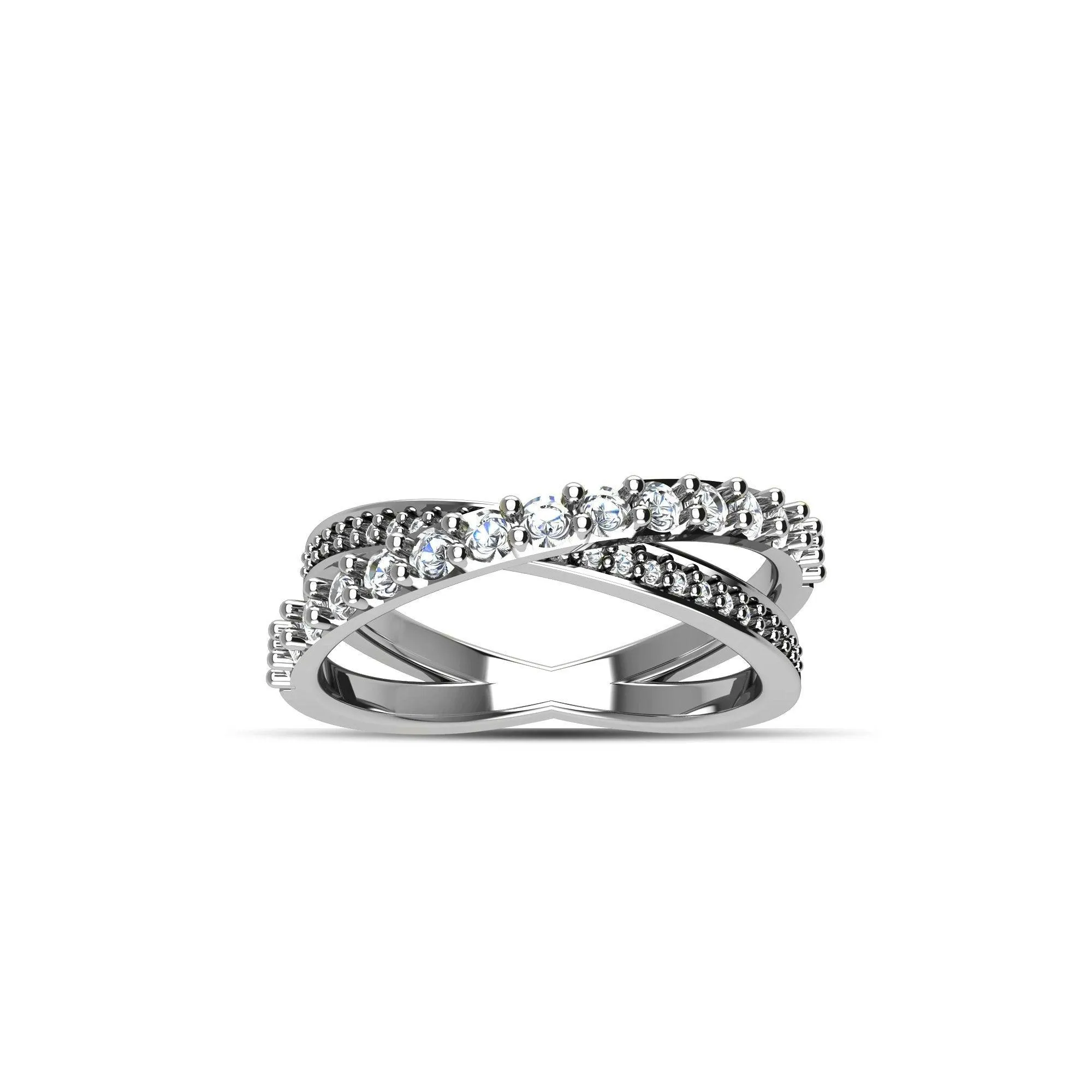 Cubic Zirconia Fashion Ring in Sterling Silver